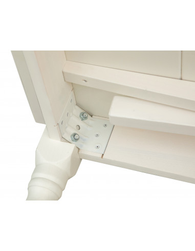 Mesa Country extensível em madeira maciça de lima com acabamento branco antigo de 120x80x80 cm. Feito na Itália Mesa Country extensível em madeira maciça de lima com acabamento branco antigo de 120x80x80 cm. Feito na Itália