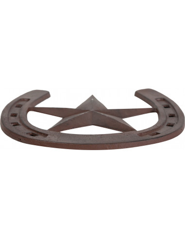 Ferradura de ferro fundido W31,5xDP1xH29,5 cm com acabamento ferrugem antigo Ferradura de ferro fundido W31,5xDP1xH29,5 cm com acabamento ferrugem antigo