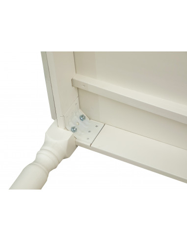 Mesa Country extensível em madeira maciça de lima com acabamento branco antigo 200x90x80 cm. Feito na Itália Mesa Country extensível em madeira maciça de lima com acabamento branco antigo 200x90x80 cm. Feito na Itália