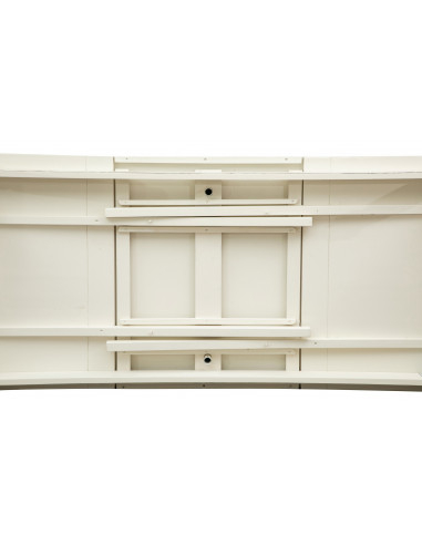 Tavolo Country allungabile in legno massello di tiglio finitura bianca anticata 200x90x80 cm. Made in Italy Tavolo Country allungabile in legno massello di tiglio finitura bianca anticata 200x90x80 cm. Made in Italy