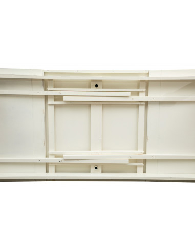 Tavolo Country allungabile in legno massello di tiglio finitura bianca anticata 220x100x80 cm. Made in Italy Tavolo Country allungabile in legno massello di tiglio finitura bianca anticata 220x100x80 cm. Made in Italy