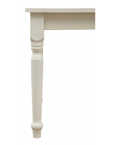 Secretária country em madeira maciça de lima com acabamento branco antigo 120x80x80 cm. Feito na Itália Secretária country em madeira maciça de lima com acabamento branco antigo 120x80x80 cm. Feito na Itália