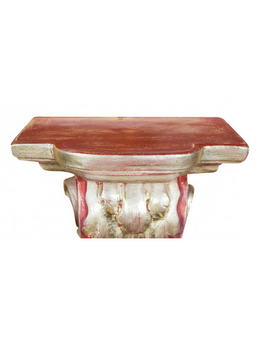 MENSOLA A MURO IN LEGNO FINITURA ROSSO L37XPR24XH50 CM MENSOLA A MURO IN LEGNO FINITURA ROSSO L37XPR24XH50 CM