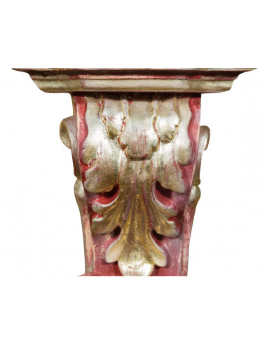 MENSOLA A MURO IN LEGNO FINITURA ROSSO L37XPR24XH50 CM MENSOLA A MURO IN LEGNO FINITURA ROSSO L37XPR24XH50 CM