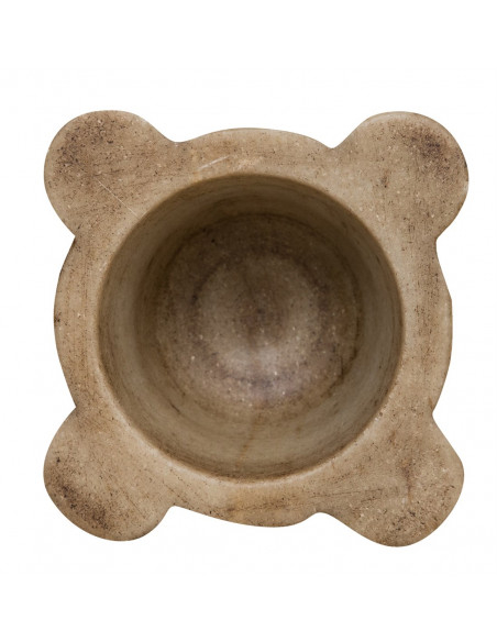 MORTAIO COMPLETO DI PESTELLO IN MARMO L19XPR19XH18 CM