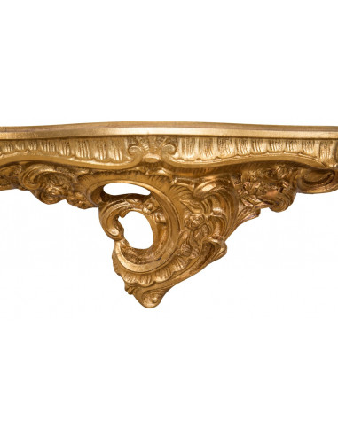 PRATELEIRA DE PAREDE DE MADEIRA ACABAMENTO EM FOLHA DE OURO ANTIGO L19XDP19XH52 CM PRATELEIRA DE PAREDE DE MADEIRA ACABAMENTO EM FOLHA DE OURO ANTIGO L19XDP19XH52 CM