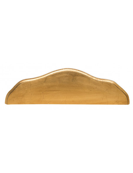 MENSOLA A MURO IN LEGNO FINITURA FOGLIA ORO ANTICATO L19XPR19XH52 CM