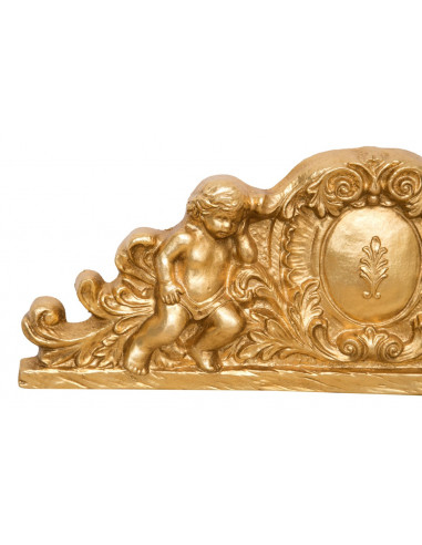 SOPRAPORTA IN LEGNO FINITURA FOGLIA ORO ANTICATO L73XPR7XH26  CM SOPRAPORTA IN LEGNO FINITURA FOGLIA ORO ANTICATO L73XPR7XH26  CM