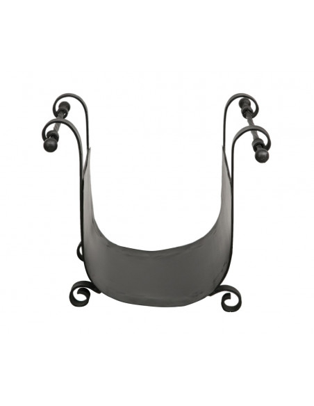 PORTARIVISTE IN FERRO BATTUTO FINITURA NERA