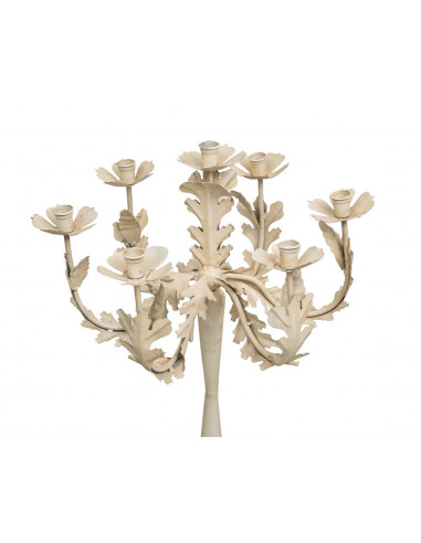 CANDELIERE  IN FERRO BATTUTO LAVORATO A MANO L48XPR48XH52 CM CANDELIERE  IN FERRO BATTUTO LAVORATO A MANO L48XPR48XH52 CM