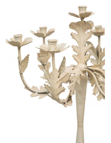 CANDELIERE  IN FERRO BATTUTO LAVORATO A MANO L48XPR48XH52 CM CANDELIERE  IN FERRO BATTUTO LAVORATO A MANO L48XPR48XH52 CM