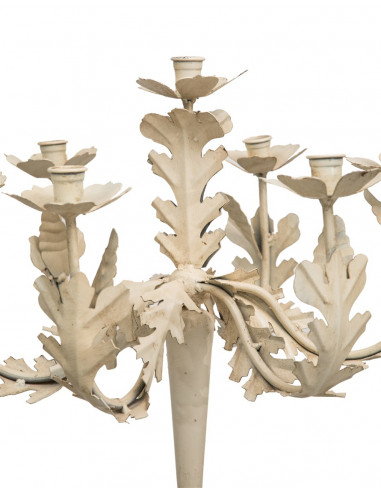 CANDELIERE  IN FERRO BATTUTO LAVORATO A MANO L48XPR48XH52 CM CANDELIERE  IN FERRO BATTUTO LAVORATO A MANO L48XPR48XH52 CM