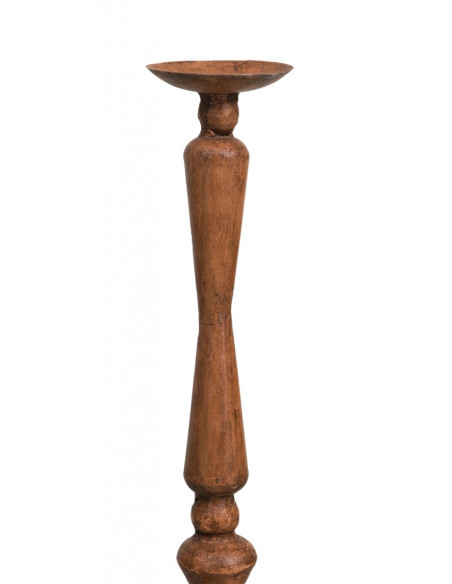 CASTIÇAL DE FERRO FEITO ARTESANAL L19XDP19XH52 CM