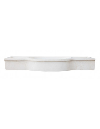 LAVABO IN MARMO BIANCO L133XPR18XH43 CM LAVABO IN MARMO BIANCO L133XPR18XH43 CM