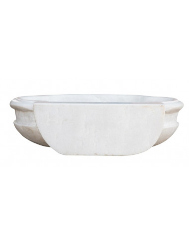 LAVABO IN MARMO BIANCO  L56XPR15XH41 CM LAVABO IN MARMO BIANCO  L56XPR15XH41 CM