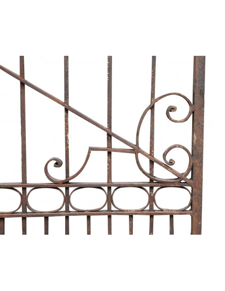 CANCELLO IN FERRO PIENO L410xPR12xH298 CM. MADE IN ITALY