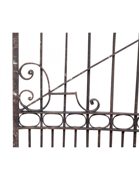 CANCELLO IN FERRO PIENO L410xPR12xH298 CM. MADE IN ITALY
