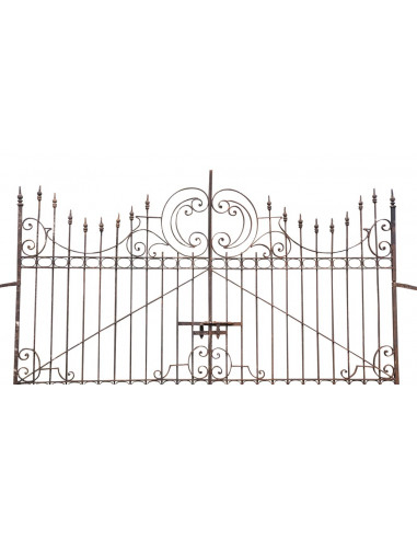 CANCELLO IN FERRO PIENO L410xPR12xH298 CM. MADE IN ITALY CANCELLO IN FERRO PIENO L410xPR12xH298 CM. MADE IN ITALY