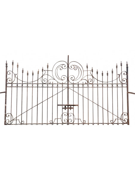 CANCELLO IN FERRO PIENO L410xPR12xH298 CM. MADE IN ITALY