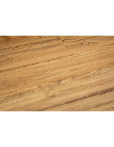 Mesa quadrada fixa em madeira maciça bicolor. Artesanal, fabricado na Itália. Detalhe do plano. Mesa quadrada fixa em madeira maciça bicolor. Artesanal, fabricado na Itália. Detalhe do plano.