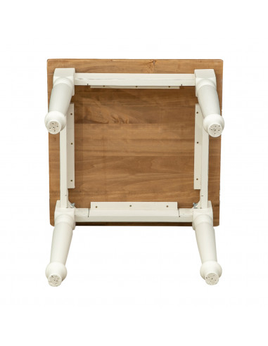 Table fixe country en bois massif. Vue de la structure. Fabriqué en Italie Table fixe country en bois massif. Vue de la structure. Fabriqué en Italie