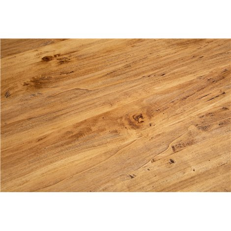 Mesa Country extensível em madeira maciça de cal, estrutura branca antiga, tampo natural L90xDP90xA80 cm. Feito na Itália Mesa Country extensível em madeira maciça de cal, estrutura branca antiga, tampo natural L90xDP90xA80 cm. Feito na Itália