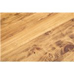 Tavolo allungabile Country in legno massello bianco naturale: il piano. Made in Italy