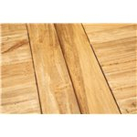Table de style Country extensible en bois massif de tilleul châssis blanche vieillie sur surface naturelle aux dimensions L120xP