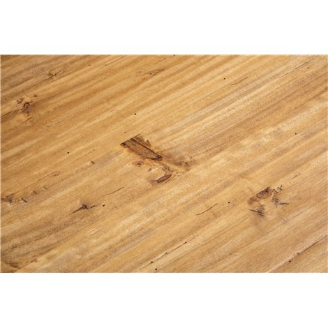 Tavolo allungabile Country legno massello di tiglio struttura bianca anticata piano naturale L140xPR80xH80 cm. Made in Italy Tavolo allungabile Country legno massello di tiglio struttura bianca anticata piano naturale L140xPR80xH80 cm. Made in Italy