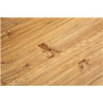 Mesa extensível country em madeira maciça de tília, estrutura branca antiga, tampo natural L140xDP80xA80 cm. Feito na Itália