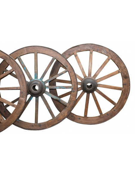 RODA DE VAGÃO ANTIGA L117XDP36XH117 CM RESTAURADA