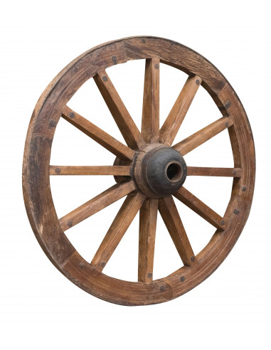 RUOTA CARRO ANTICA L117XPR36XH117 CM RESTAURATA RUOTA CARRO ANTICA L117XPR36XH117 CM RESTAURATA