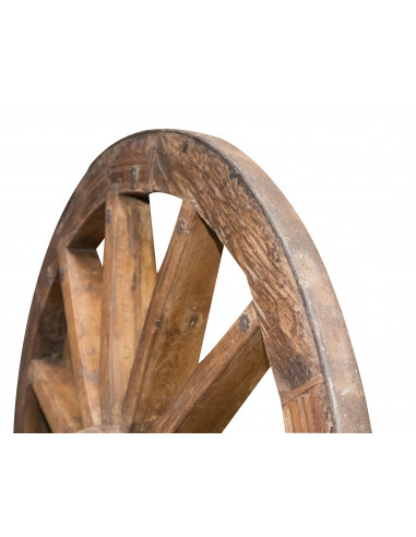 RUOTA CARRO ANTICA L117XPR36XH117 CM RESTAURATA RUOTA CARRO ANTICA L117XPR36XH117 CM RESTAURATA