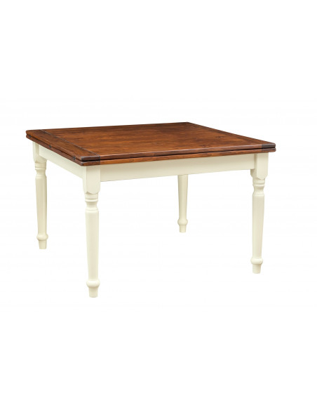 Country extensible folding table in solid wood. Made in Italy