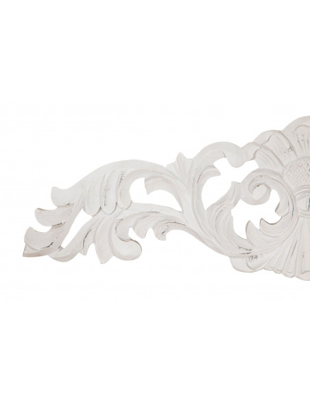 Friso decorativo com acabamento branco antigo L45,5xDP1xA11,5 cm