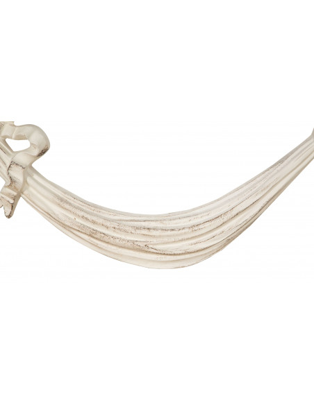 EXTERIOR DE MADEIRA ACABAMENTO BRANCO ANTIGO L136XDP6XH37 CM