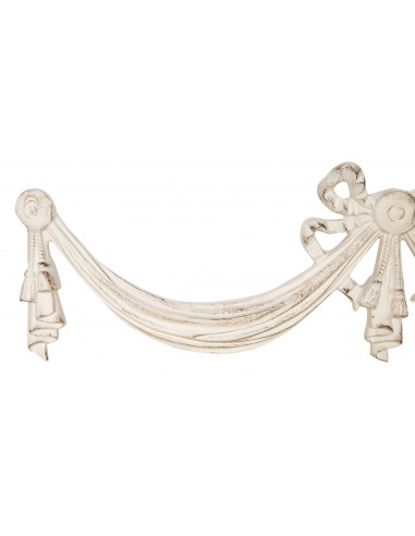 SOPRAPORTA IN LEGNO FINITURA BIANCO ANTICATO L136XPR6XH37 CM SOPRAPORTA IN LEGNO FINITURA BIANCO ANTICATO L136XPR6XH37 CM