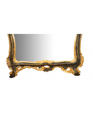 SPECCHIERA DA PARETE IN LEGNO FINITURA ORO E NERO  L33XPR4XH62 CM MADE IN ITALY SPECCHIERA DA PARETE IN LEGNO FINITURA ORO E NERO  L33XPR4XH62 CM MADE IN ITALY