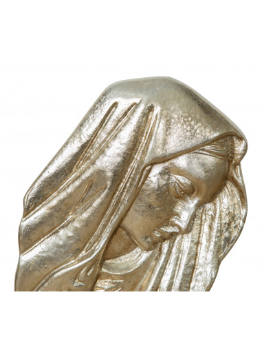 DECORO DA PARETE VOLTO MADONNA FINITURA ARGENTO L23XPR4XH32 CM MADE IN ITALY DECORO DA PARETE VOLTO MADONNA FINITURA ARGENTO L23XPR4XH32 CM MADE IN ITALY