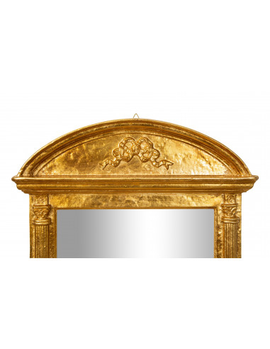 SPECCHIERA DA PARETE IN LEGNO FINITURA FOGLIA ORO ANTICATO L43XPR62XH5 CM MADE IN ITALY SPECCHIERA DA PARETE IN LEGNO FINITURA FOGLIA ORO ANTICATO L43XPR62XH5 CM MADE IN ITALY