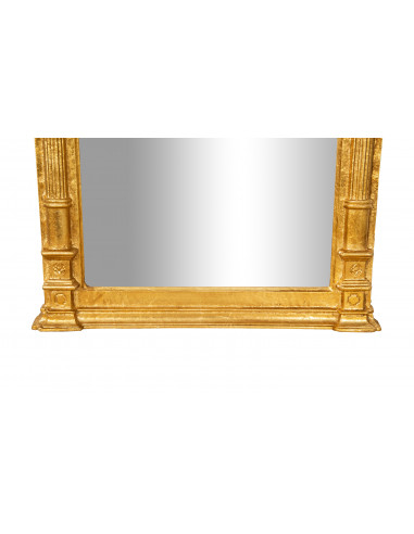 SPECCHIERA DA PARETE IN LEGNO FINITURA FOGLIA ORO ANTICATO L43XPR62XH5 CM MADE IN ITALY SPECCHIERA DA PARETE IN LEGNO FINITURA FOGLIA ORO ANTICATO L43XPR62XH5 CM MADE IN ITALY