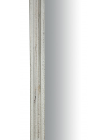 ESPELHO DE PAREDE DE MADEIRA ACABAMENTO BRANCO ANTIGO L82XDP4XH40 CM FEITO NA ITÁLIA ESPELHO DE PAREDE DE MADEIRA ACABAMENTO BRANCO ANTIGO L82XDP4XH40 CM FEITO NA ITÁLIA