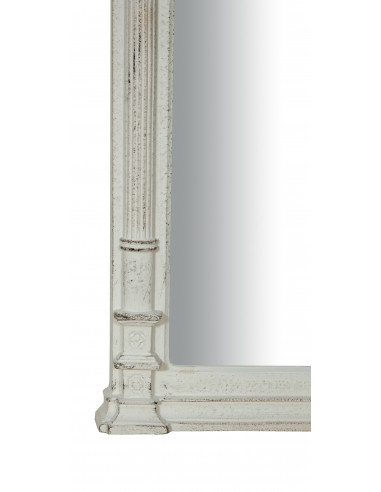 SPECCHIERA DA PARETE IN LEGNO FINITURA BIANCO ANTICATO L82XPR4XH40 CM MADE IN ITALY SPECCHIERA DA PARETE IN LEGNO FINITURA BIANCO ANTICATO L82XPR4XH40 CM MADE IN ITALY
