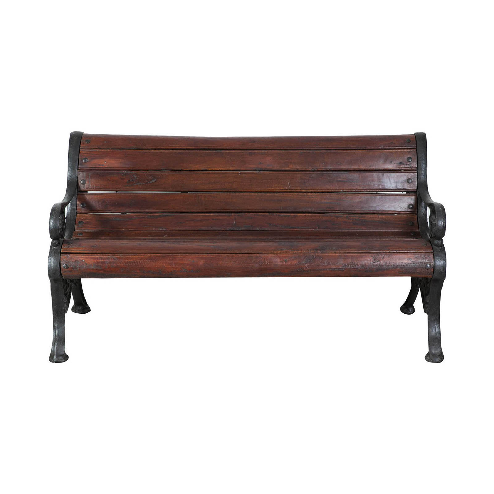 Panchina in legno massiccio e ghisa  L160xPR65xH75 cm Panchina in legno massiccio e ghisa  L160xPR65xH75 cm