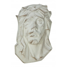 DECORO DA PARETE VOLTO CRISTO FINITURA ARGENTO L20XPR6XH29 CM MADE IN ITALY