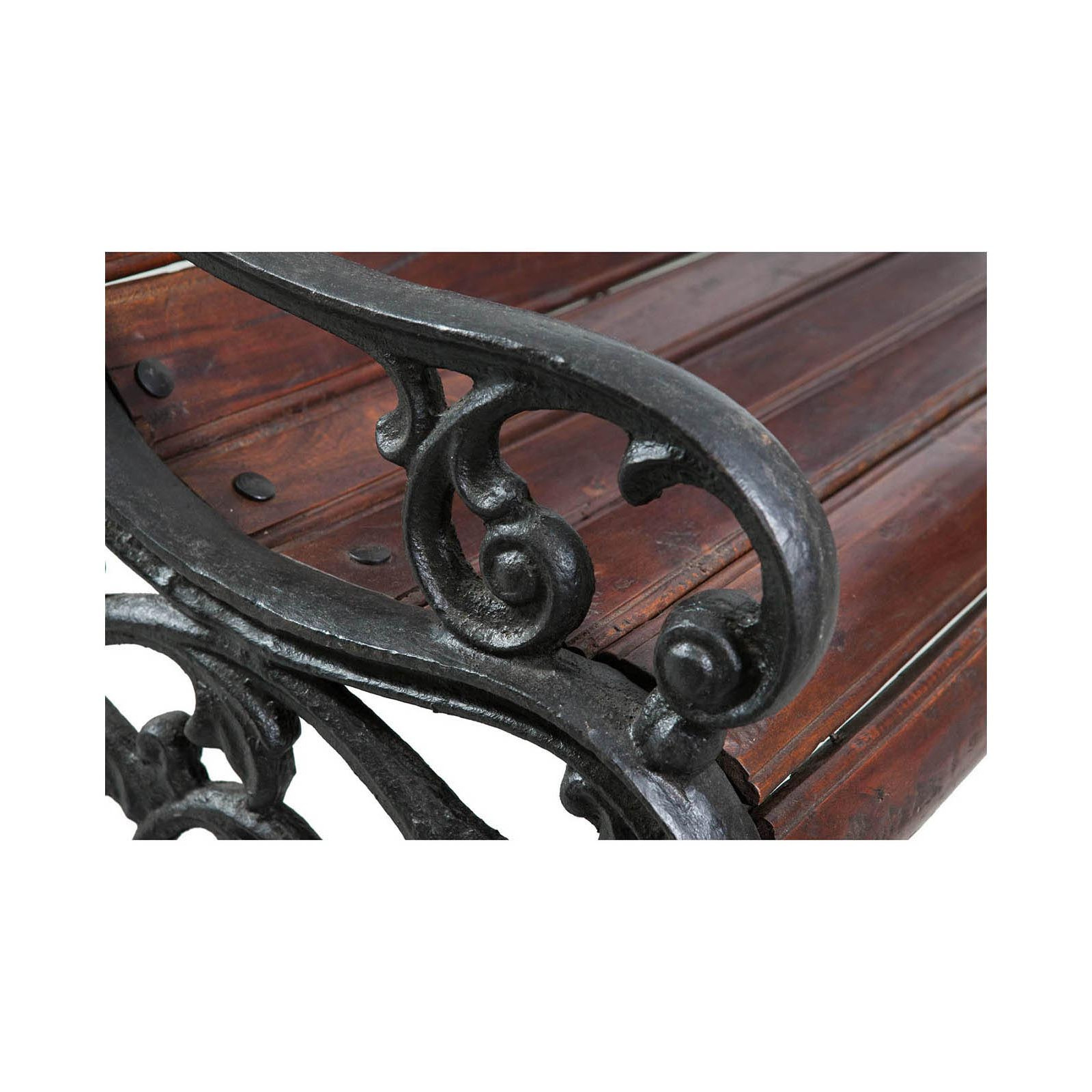 Panchina in legno massiccio e ghisa  L160xPR65xH75 cm Panchina in legno massiccio e ghisa  L160xPR65xH75 cm