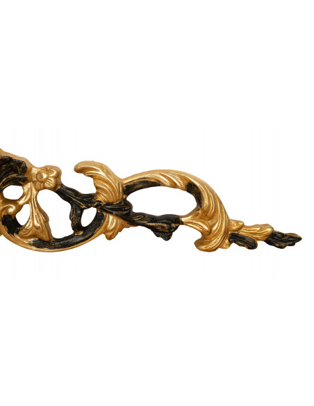 PORTA DE MADEIRA ACABAMENTO EM FOLHA DE OURO ANTIGO L136XDP6XH37 cm Fabricado na Itália