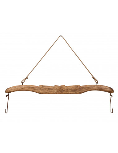 Bras en bois massif de tilleul L161xPR8xH41 cm