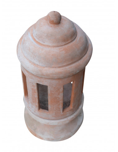 TUSCAN TERRACOTTA MADE W30XDP30XH64 CM SIZED LANTERN TUSCAN TERRACOTTA MADE W30XDP30XH64 CM SIZED LANTERN