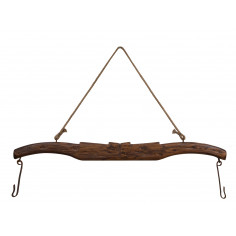 Juego de madera maciza de tilo acabado con efecto natural L161xPR8xH41 cm